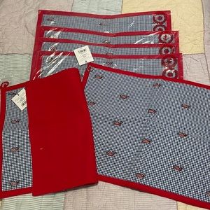 Vineyard vines set of 6 placemats